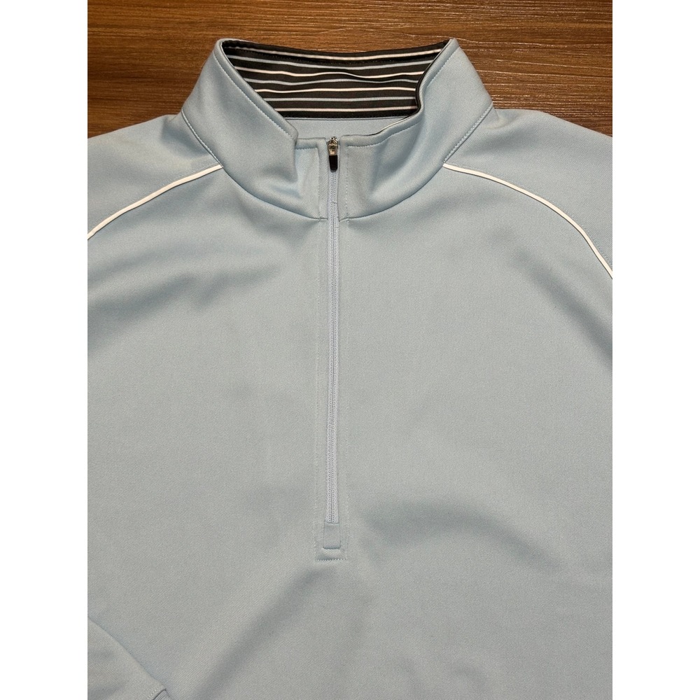 Straight Down Blue Performance Tech 1/4 Quarter Z… - image 2